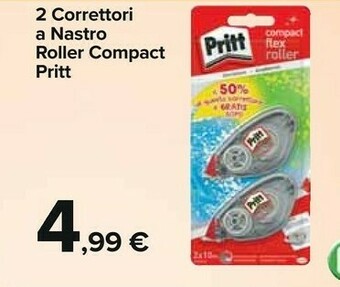 Carrefour Pritt 2 Correttori A Nastro Roller Compact offerta