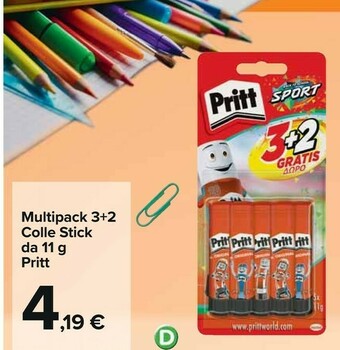 Pritt Multipack 3+2 Colle Stick Da 11 G