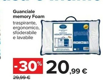 Carrefour Guanciale Memory Foam offerta