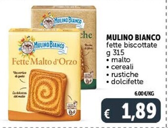 Gourmet Déco Mulino bianco fette biscottate offerta