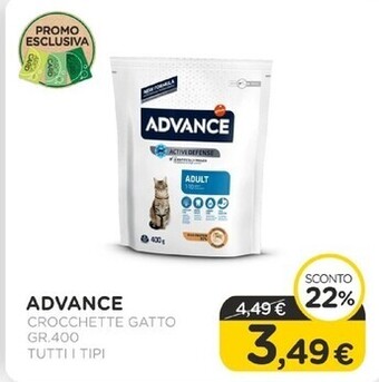 Arcaplanet Advance - crocchette gatto gr.400 tutti i tipi offerta
