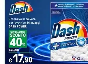 Iper La Grande Dash detersivo in polvere per lavatrice offerta