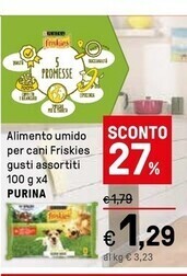 Iper La Grande Purina alimento umido per cani friskies offerta