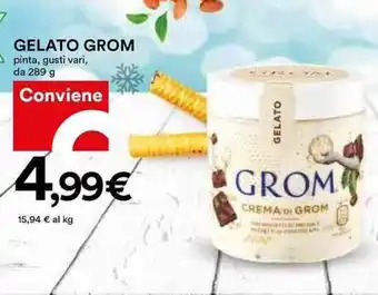 Coop GELATO GROM pinta, gusti vari, da 289 g offerta