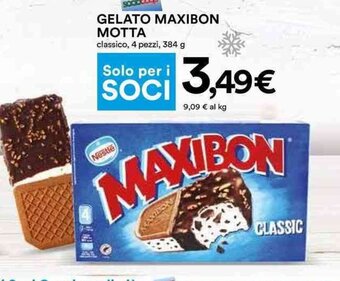 Coop GELATO MAXIBON MOTTA classico, 4 pezzi, 384 g offerta