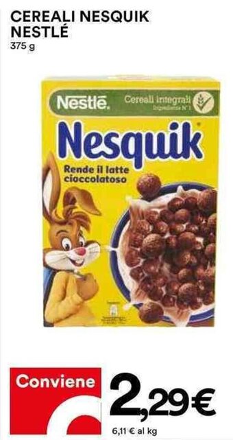 Coop CEREALI NESQUIK NESTLÉ 375 g offerta