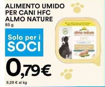 Coop ALIMENTO UMIDO PER CANI HFC ALMO NATURE 85 g offerta