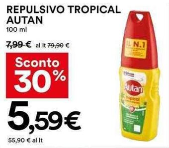 Coop REPULSIVO TROPICAL AUTAN 100 ml offerta