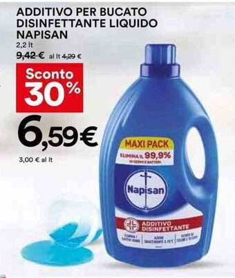 Coop ADDITIVO PER BUCATO DISINFETTANTE LIQUIDO NAPISAN 2,2 lt offerta