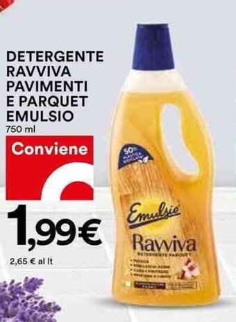 DETERGENTE RAVVIVA PAVIMENTI E PARQUET EMULSIO 750 ml