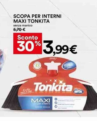 Coop SCOPA PER INTERNI MAXI TONKITA offerta