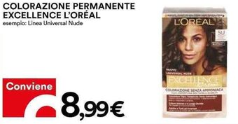 Coop COLORAZIONE PERMANENTE EXCELLENCE L'ORÉAL offerta