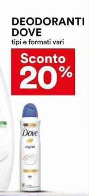 Coop DEODORANTI DOVE offerta