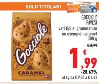 Conad GOCCIOLE PAVESI 300 g offerta