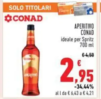Conad APERITIVO CONAD ideale per Spritz 700 ml offerta