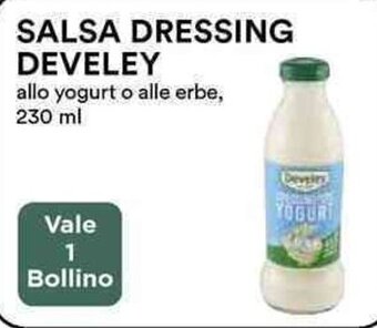 Coop SALSA DRESSING DEVELEY allo yogurt o alle erbe, 230 ml offerta
