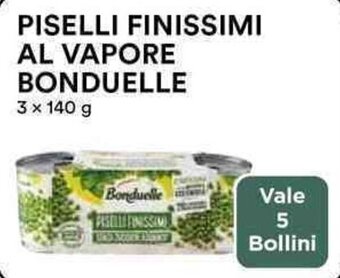 Coop PISELLI FINISSIMI AL VAPORE BONDUELLE 3 x 140 g offerta
