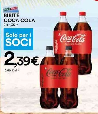 Coop BIBITE COCA COLA 2 x 1,35 lt offerta