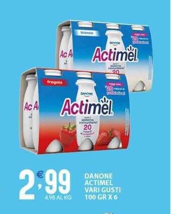 Sisa DANONE ACTIMEL VARI GUSTI 100 GR X 6 offerta
