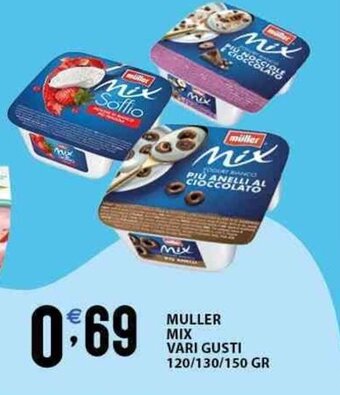 Sisa MULLER MIX VARI GUSTI 120/130/150 GR offerta