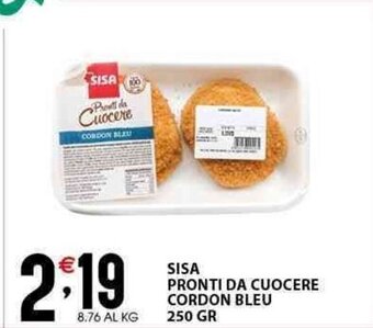 Sisa SISA PRONTI DA CUOCERE CORDON BLEU 250 gr offerta