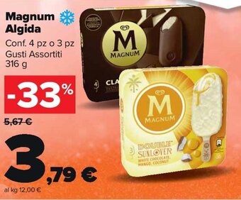 Carrefour Magnum Algida 316 g offerta