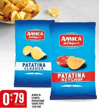 AMICA CHIPS PATATINE VARI TIPI 100 GR