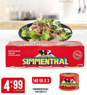 Sisa SIMMENTHAL 140 gr x 3 offerta
