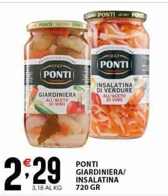 Sisa PONTI GIARDINIERA/ INSALATINA 720 GR offerta