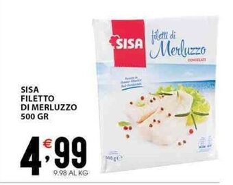 Sisa SISA FILETTO DI MERLUZZO 500 gr offerta