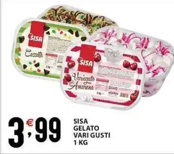 Sisa SISA GELATO VARI GUSTI 1 KG offerta