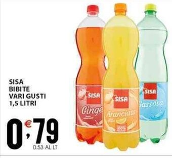Sisa SISA BIBITE VARI GUSTI 1,5 LITRI offerta