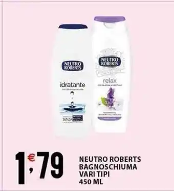 Sisa NEUTRO ROBERTS BAGNOSCHIUMA VARI TIPI 450 ML offerta