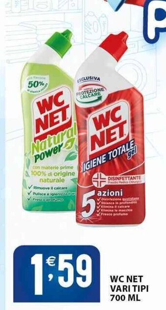 Sisa WC NET VARI TIPI 700 ML offerta