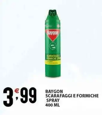 Sisa BAYGON SCARAFAGGI E FORMICHE SPRAY 400 ml offerta