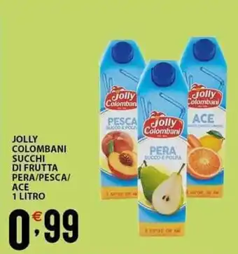 Sisa JOLLY COLOMBANI SUCCHI DI FRUTTA PERA/PESCA ACE 1 LITRO offerta