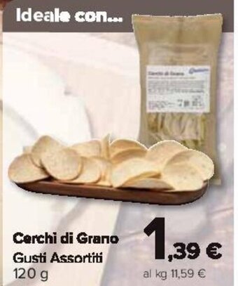Carrefour Cerchi di Grano Gusti Assortiti 120 g offerta