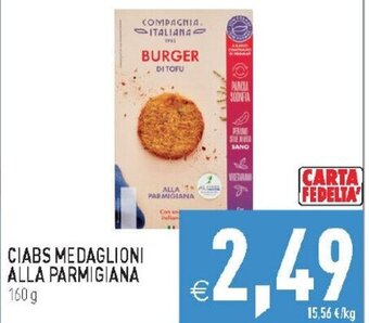 CIABS MEDAGLIONI ALLA PARMIGIANA 160 g