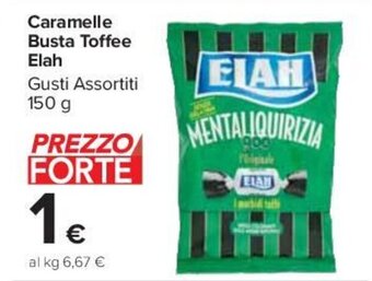 Carrefour Caramelle Busta Toffee Elah Gusti Assortiti 150 g offerta