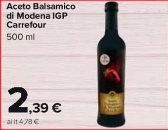 Aceto Balsamico di Modena IGP Carrefour 500 ml