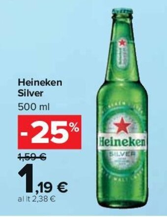 Carrefour Heineken Silver 500 ml offerta