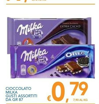 Vivo Supermercati Milka Cioccolato Al Latte & Biscotti ORO 87 G(ml) offerta