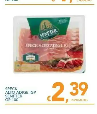 Vivo Supermercati Senfter Speck Alto Adige IGP 100 G(ml) offerta