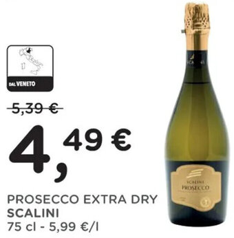 Poli PROSECCO EXTRA DRY SCALINI 75 cl offerta