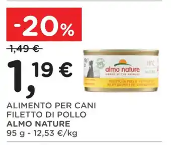 Poli ALIMENTO PER CANI FILETTO DI POLLO ALMO NATURE 95 g offerta