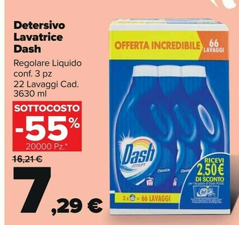 Carrefour Market Dash Detersivo Lavatrice offerta