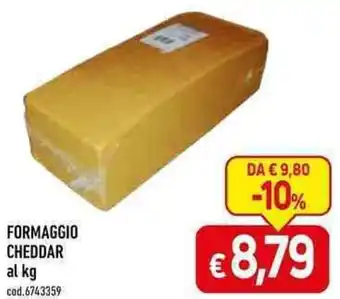 C+C Cash and Carry FORMAGGIO CHEDDAR al kg offerta