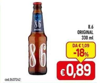 C+C Cash and Carry 8.6 ORIGINAL 330 ml offerta