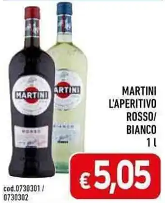 MARTINI L'APERITIVO ROSSO/ BIANCO 1 L