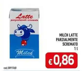 C+C Cash and Carry MILCH LATTE PARZIALMENTE SCREMATO 1 L offerta